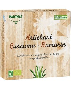 Artichaut, curcuma & romarin PlantesBio - Format ampoules