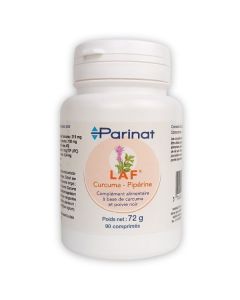 Complément alimentaire Curcuma Pipérine - Parinat