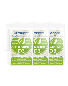Compléments alimentaires - Vitamine D3 végétale 400UI